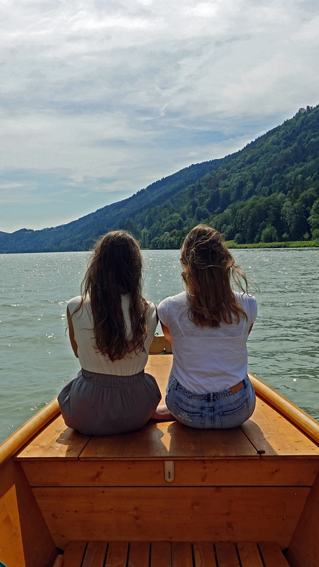 Wallpaper Brown haired Danube Two Girls