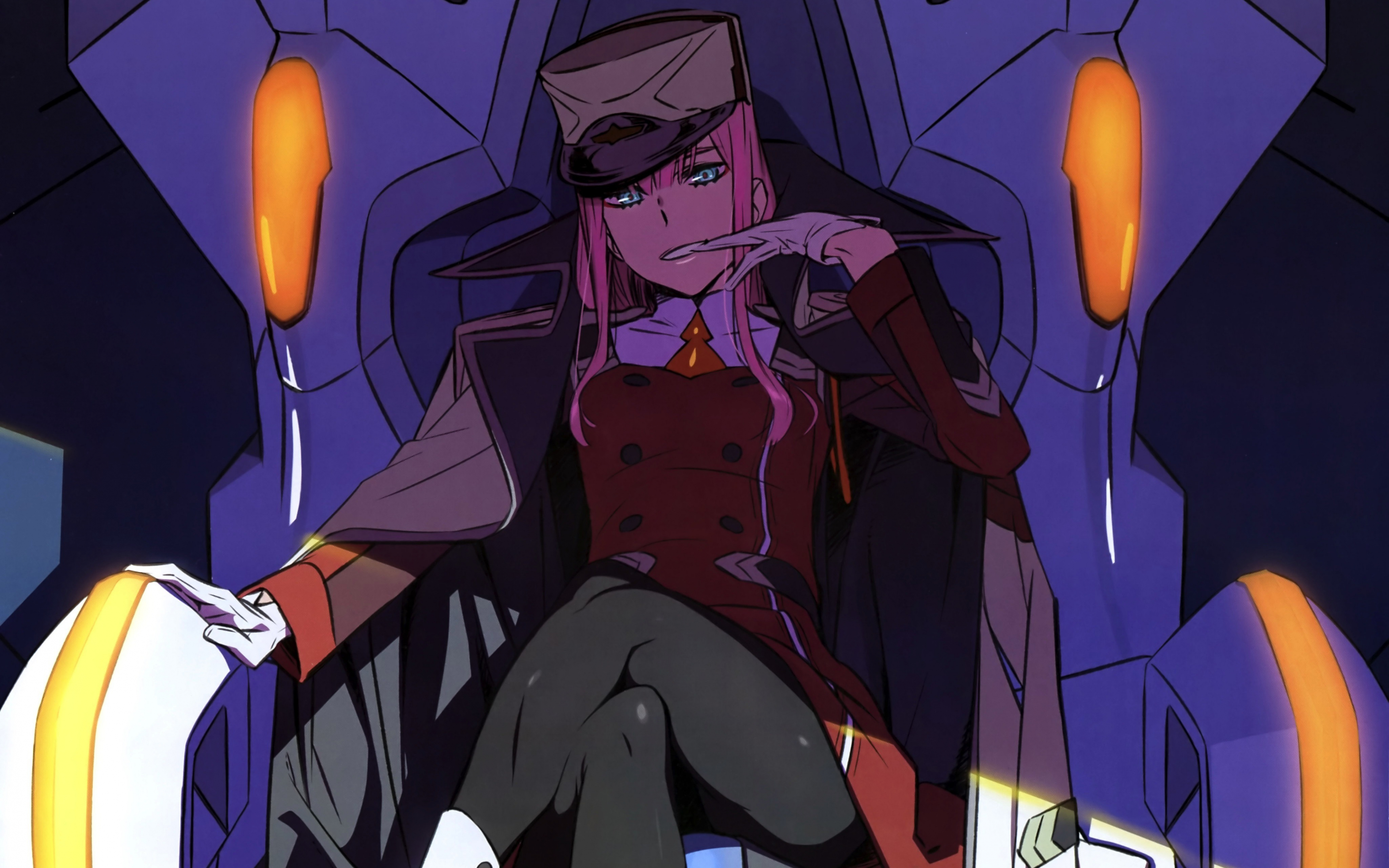 Download wallpaper 3840x2400 zero two