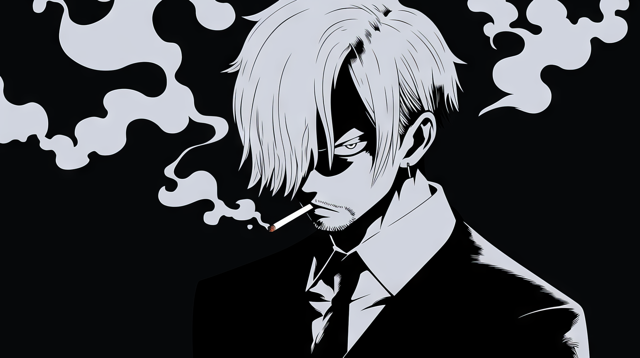 Vinsmoke Sanji Black and White