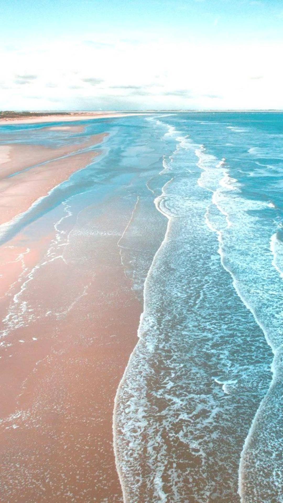 Download White Sand Beach iPhone XS Ocean Wallpaper