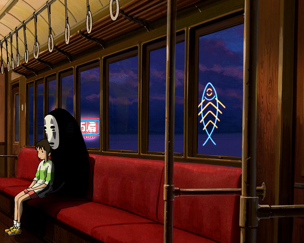 Chihiro Wallpaper: Train, 1280x1024