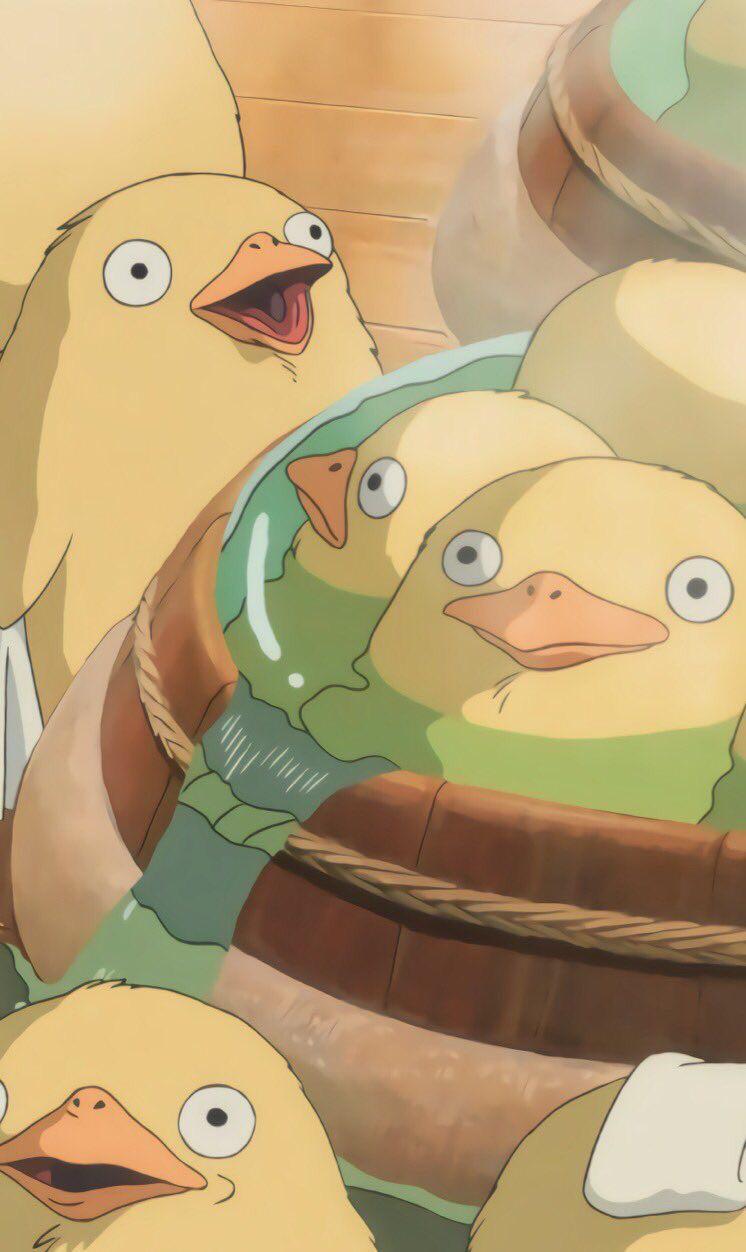 spirited away duck spa wallpaper