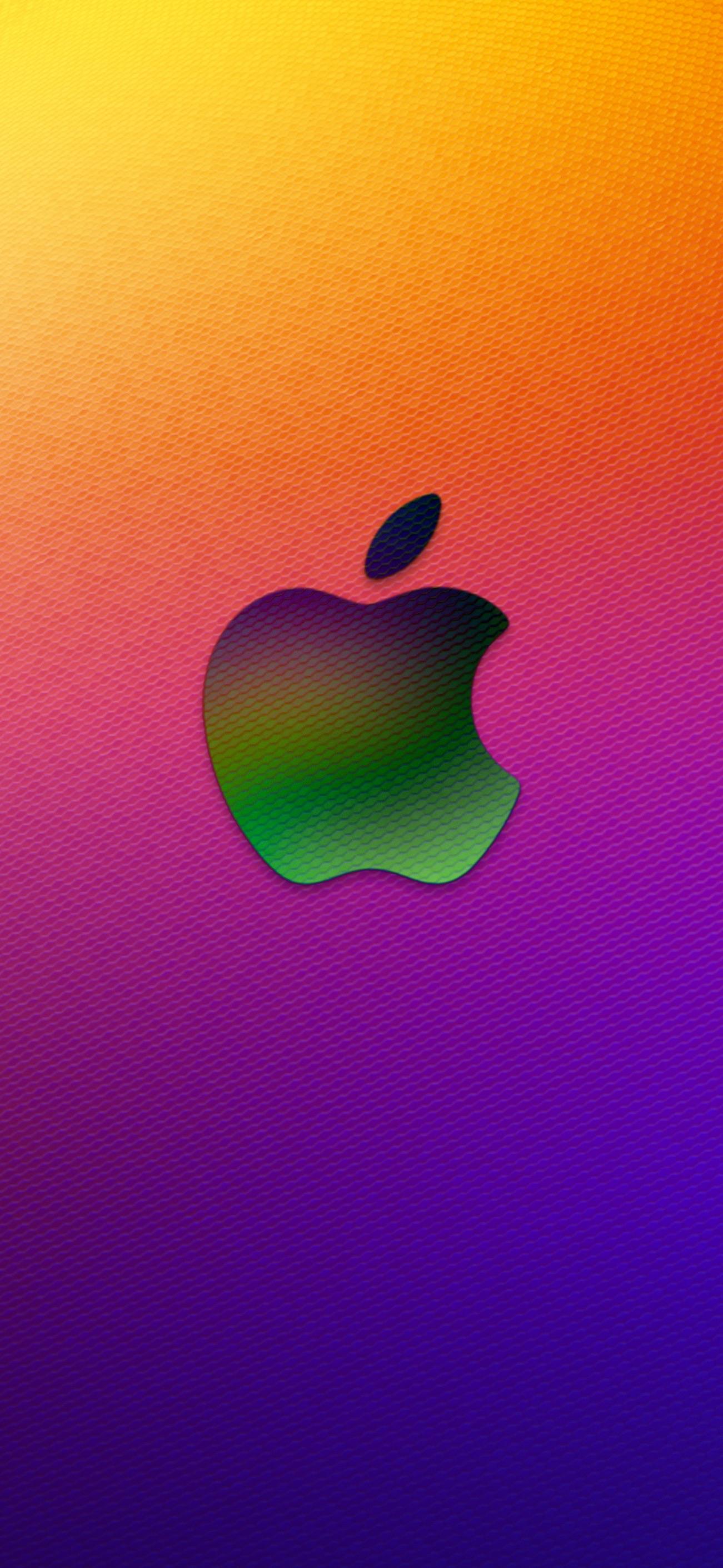Colorful Apple Logo Wallpaper iPhoneX
