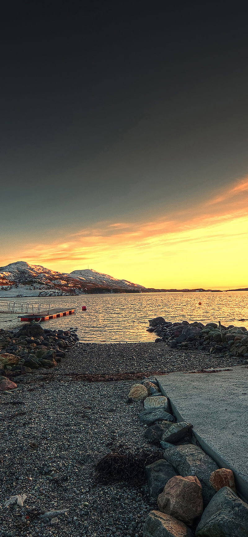 iPhone X Beach At Sunset Wallpaper