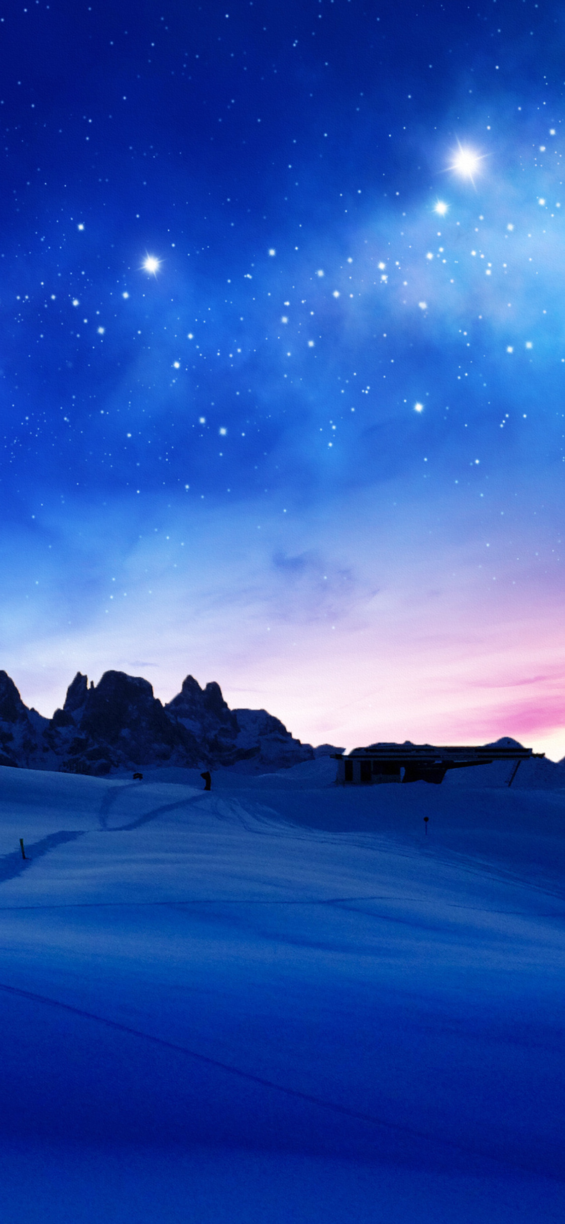 Blue Cool Sunset iPhone XS