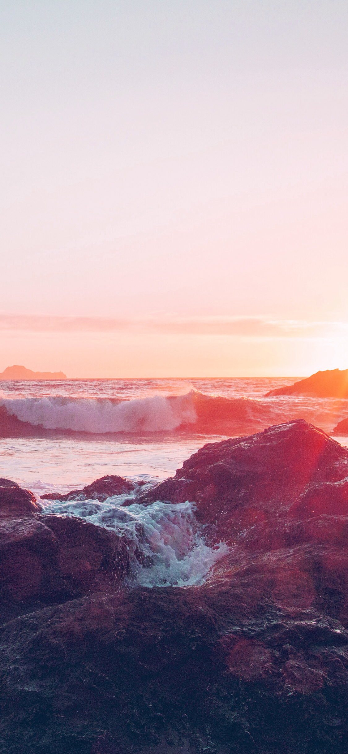 Sea Ocean Nature Sunset Rock Wave