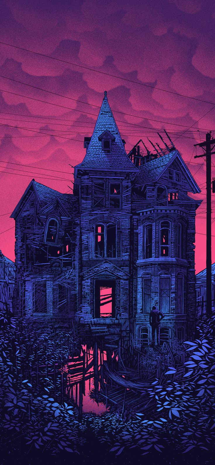 Haunted House Project: Spooky Wallpaper