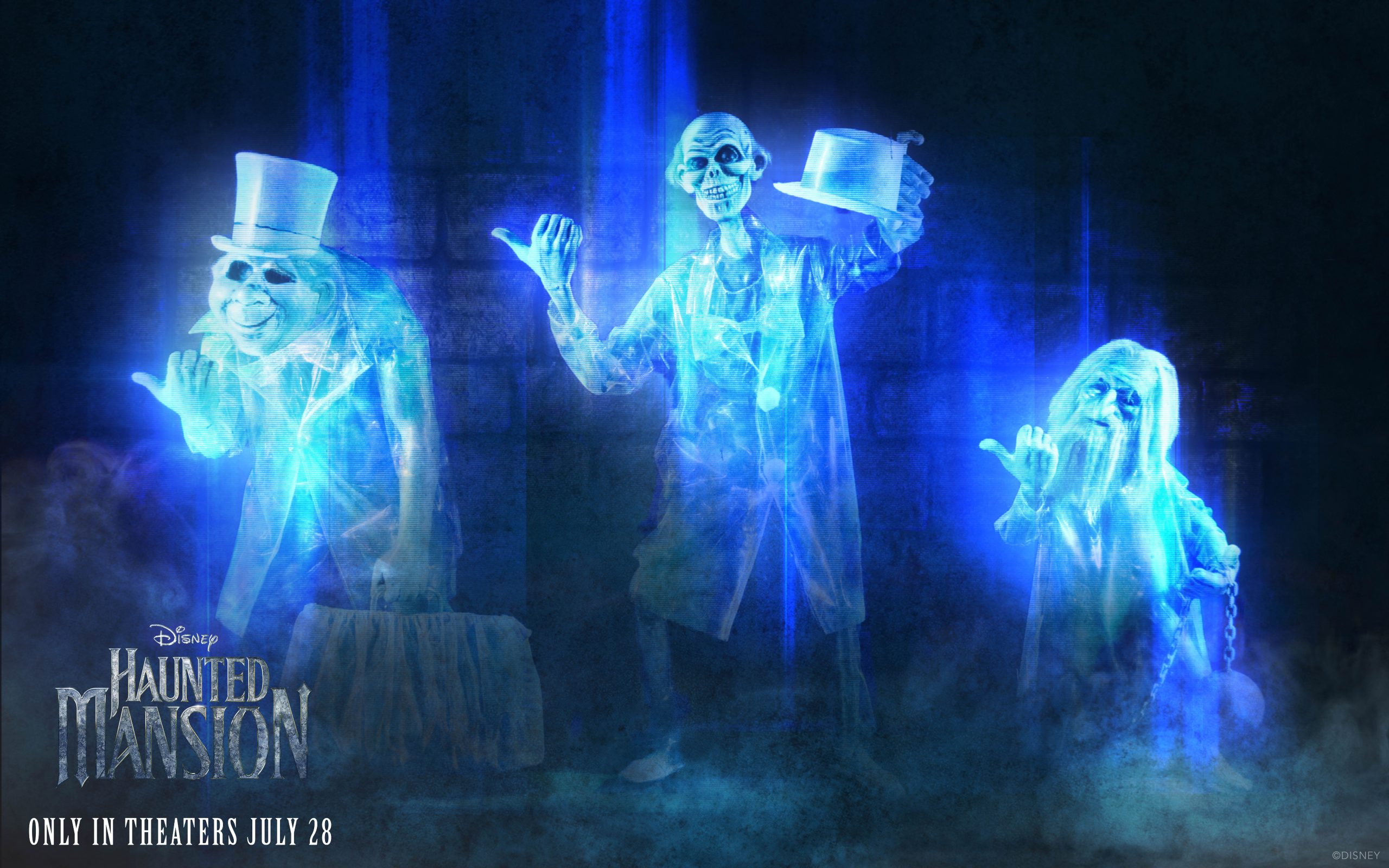 New Disney Haunted Mansion Wallpaper Featuring Hitchhiking Ghosts Parks Blog