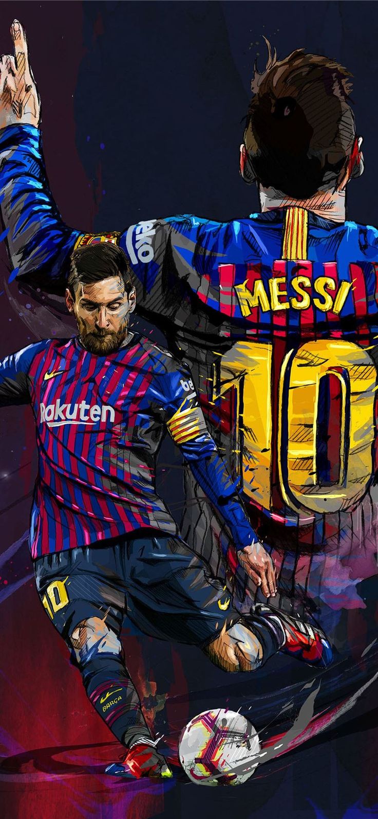 Lionel Messi FC Art Sony Xperia X XZ Z5 Premium HD. iPhone 11 Wallpaper
