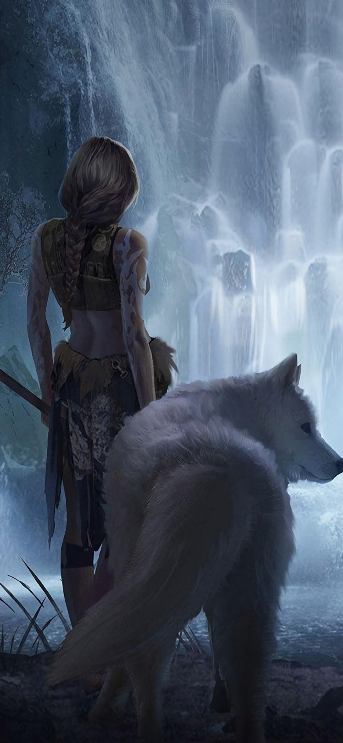 Wolf Girl 4k iPhone XS, iPhone