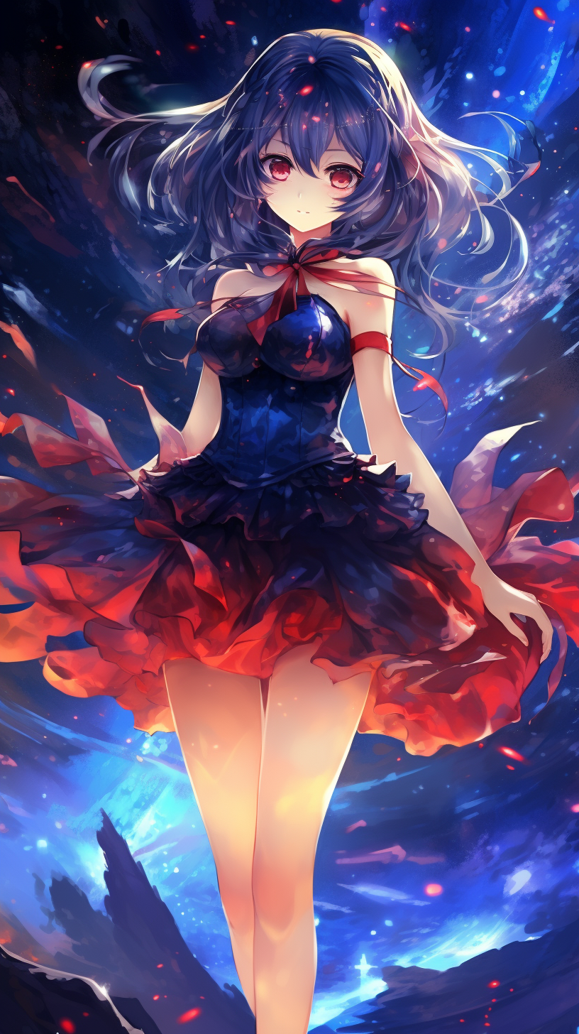 AI Anime phone wallpaper that I thought turned out well!