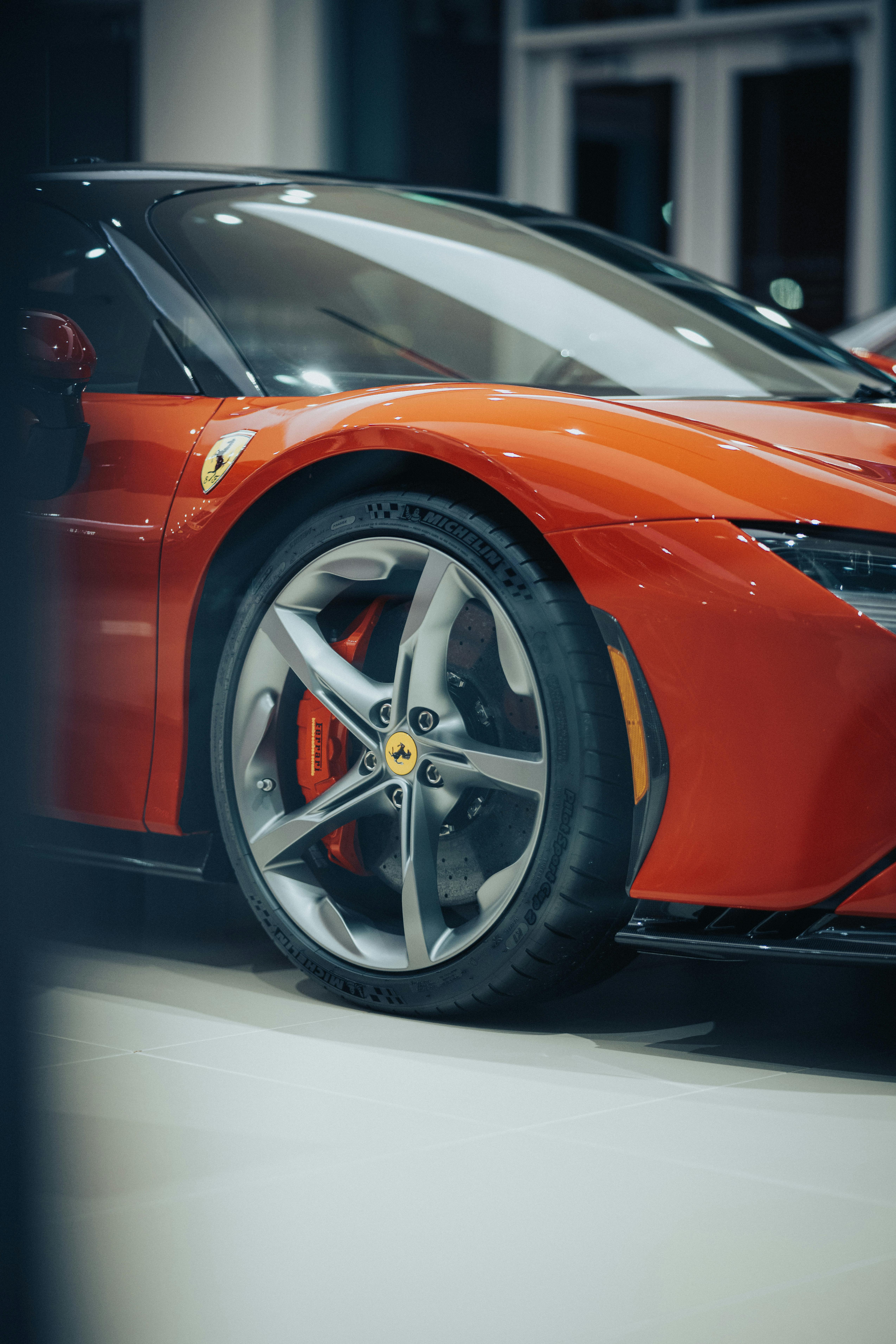 Close up of Ferrari Car · Free