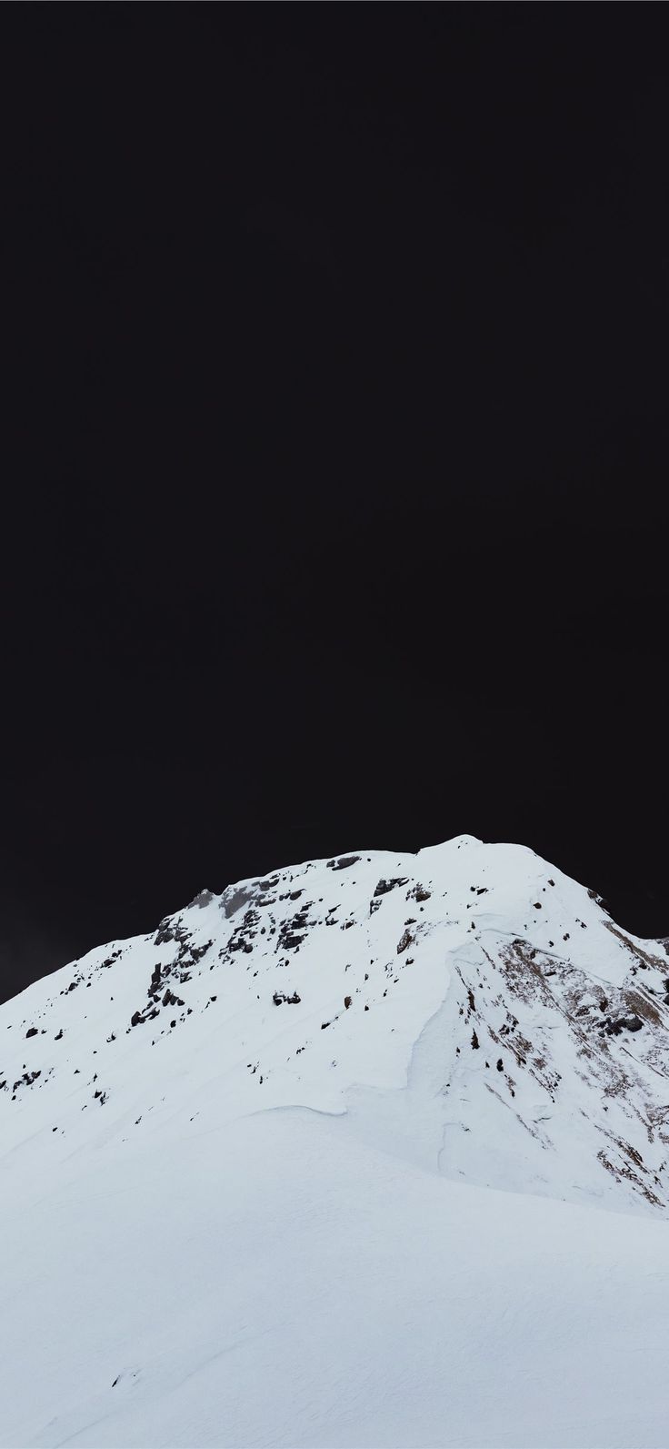 snow capped mountain iPhone X Wallpaper