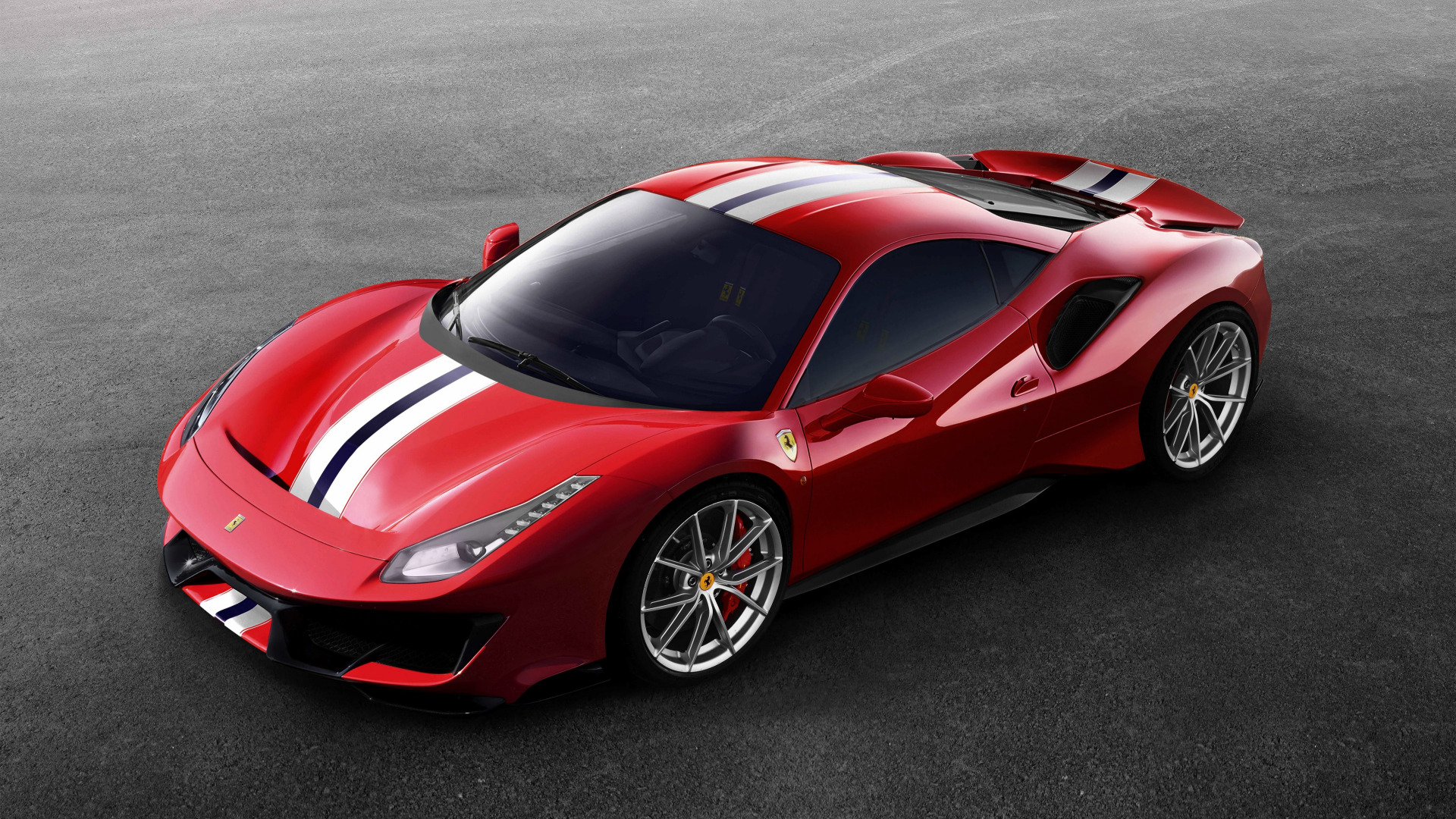 Download wallpaper red, Ferrari, 2019