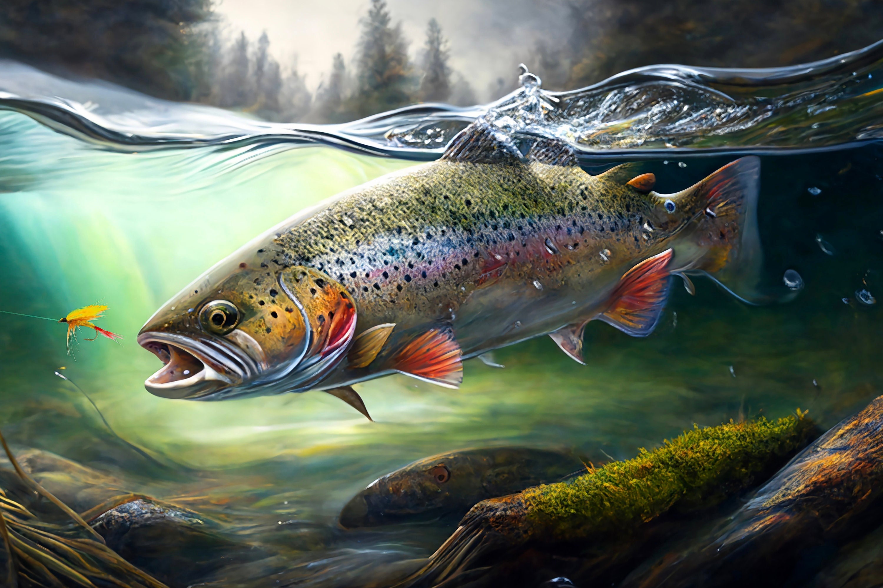 brook trout iphone wallpaper