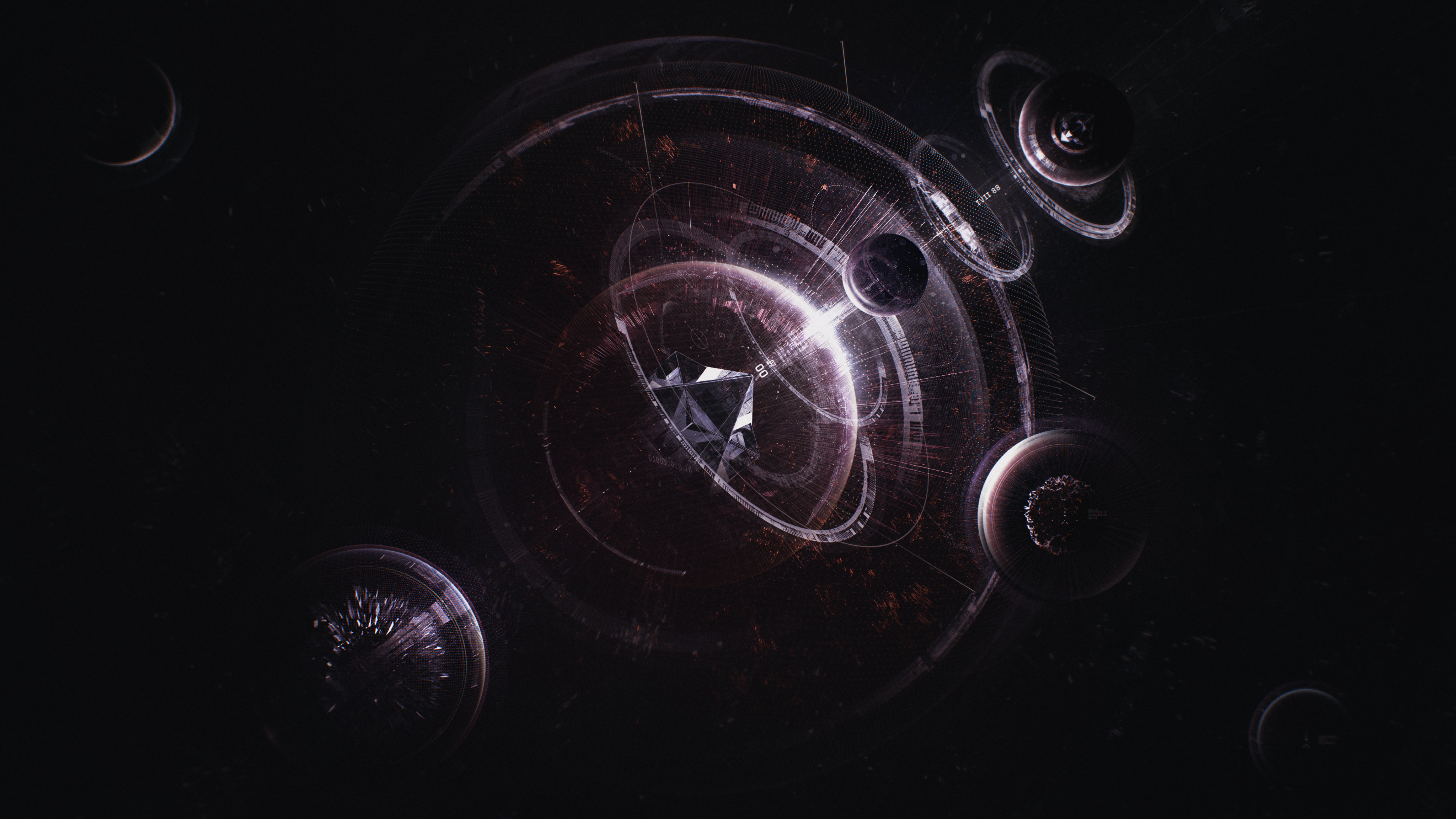 Vortex Wallpaper 4K, Black hole, Astronomy