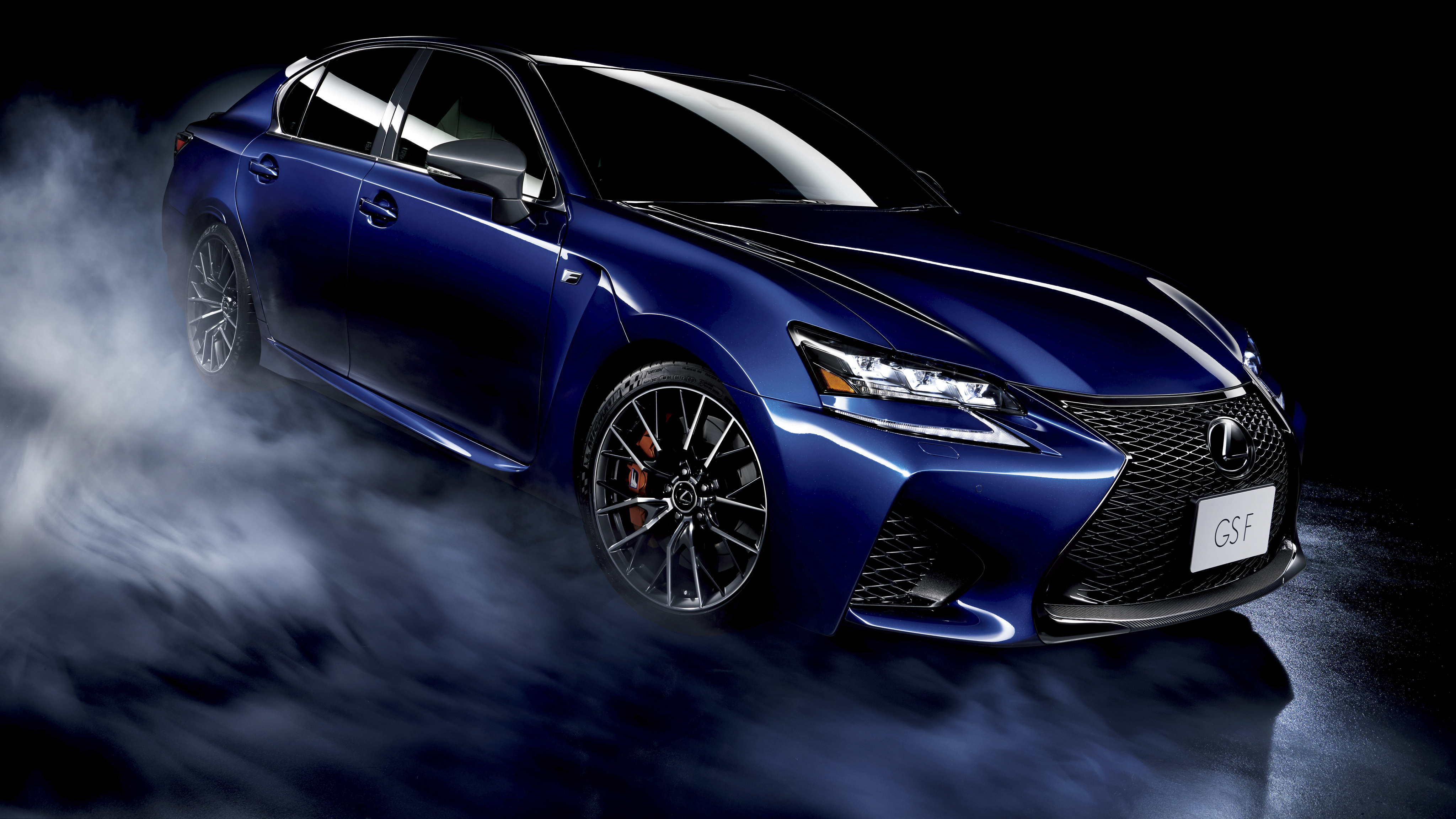 Wallpaper Lexus GS F Blue Cars 4096x2304