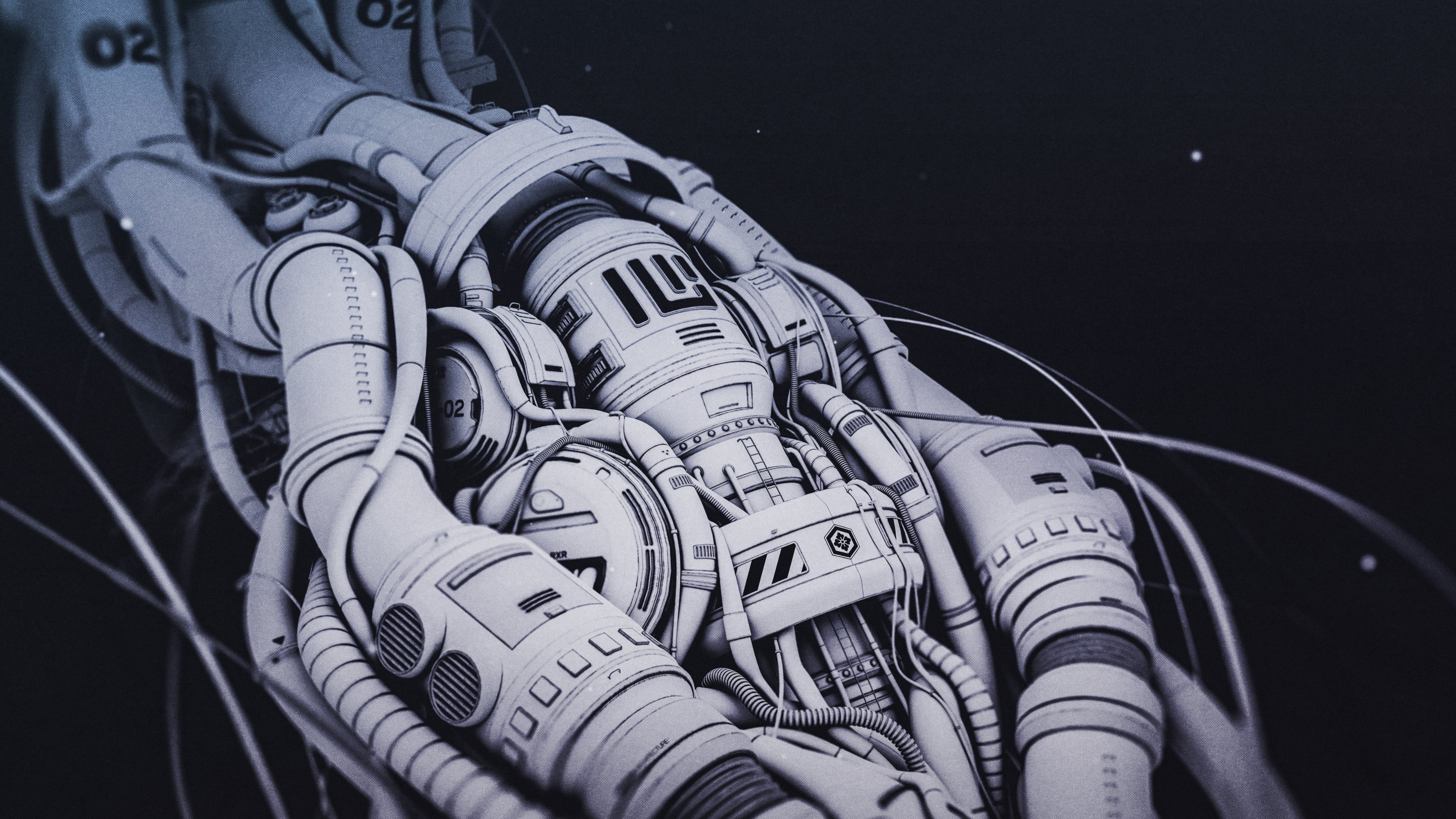 4K, abstract, technology, digital art