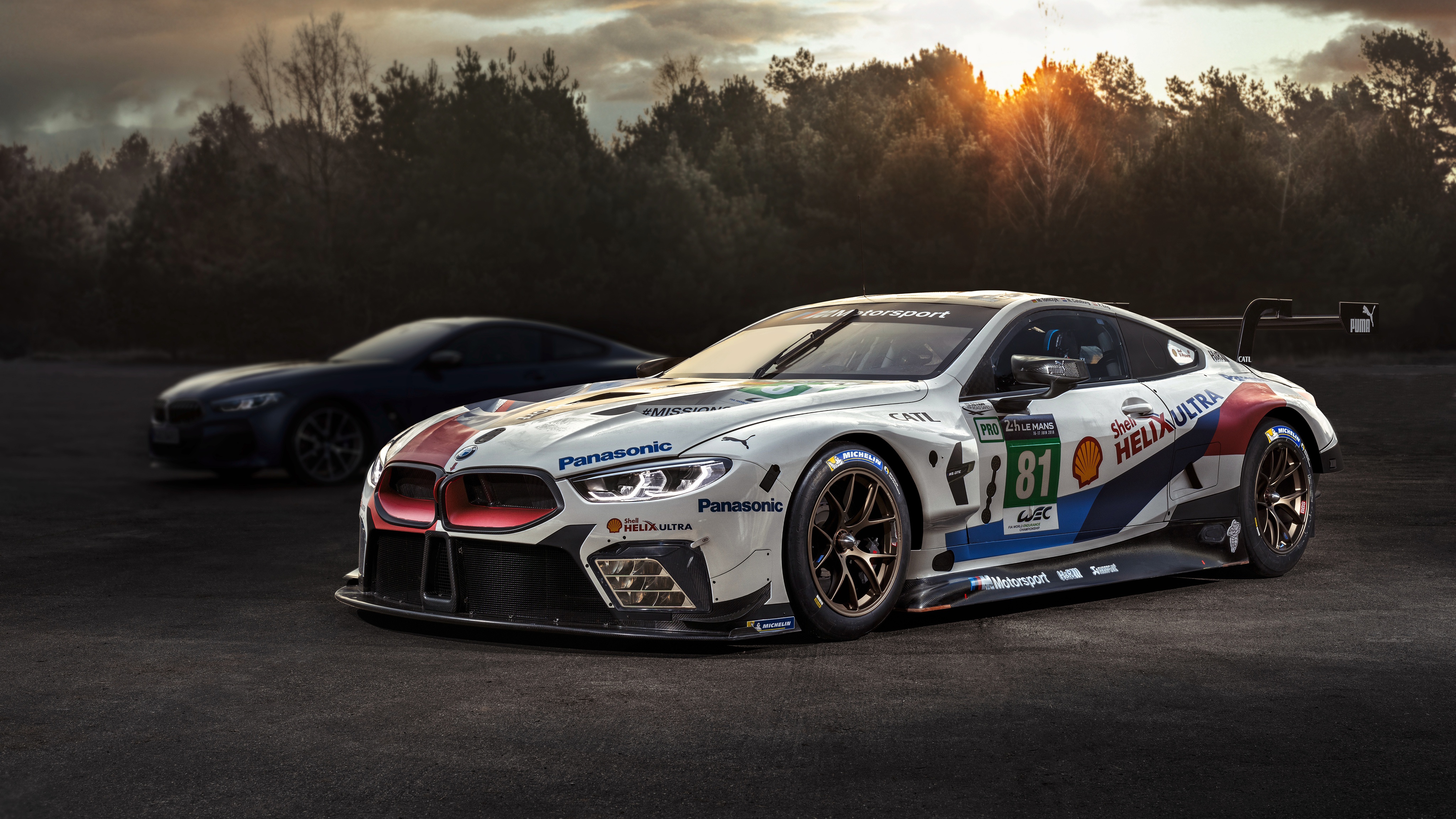 Wallpaper BMW Tuning M8 2018 GTE Cars