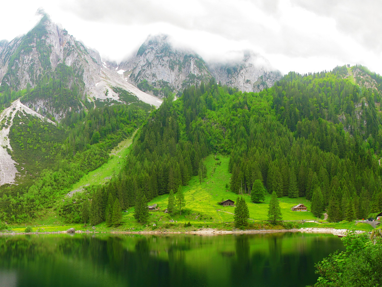 lake, Austria, lake Gosausee, section