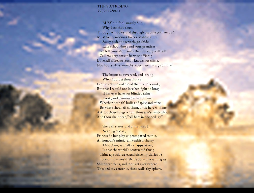 John Donne Poetry Wallpaper for the Desktop
