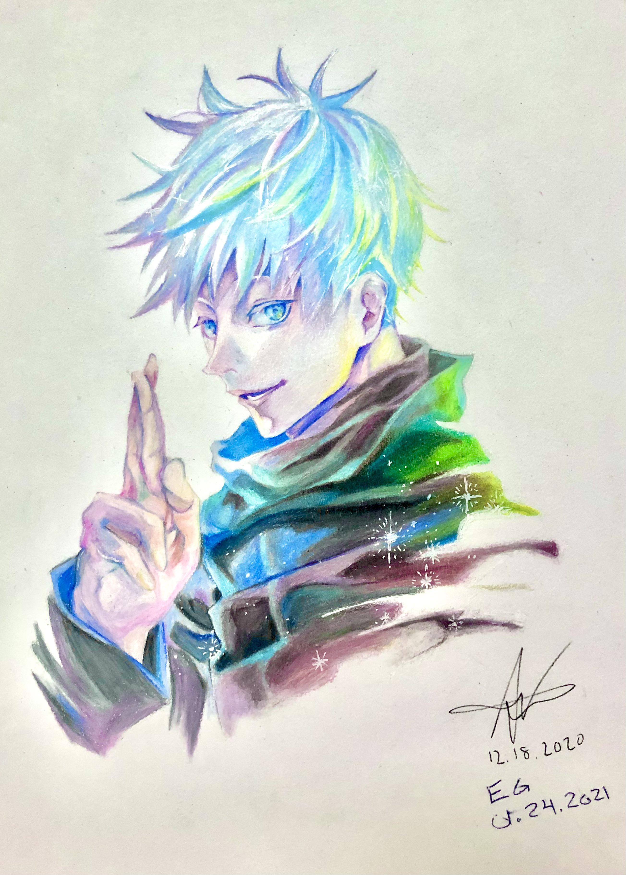 Finished Gojo drawing!