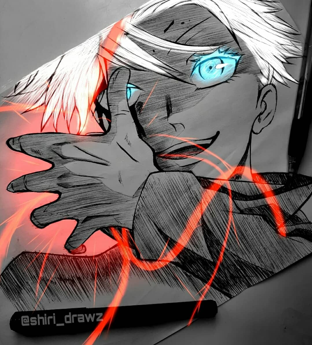 Gojo Satoru Drawing By Me
