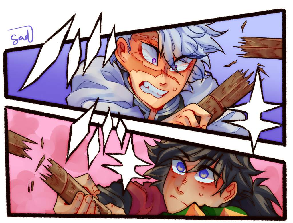 Manga Panel Redraw. Demon Slayer