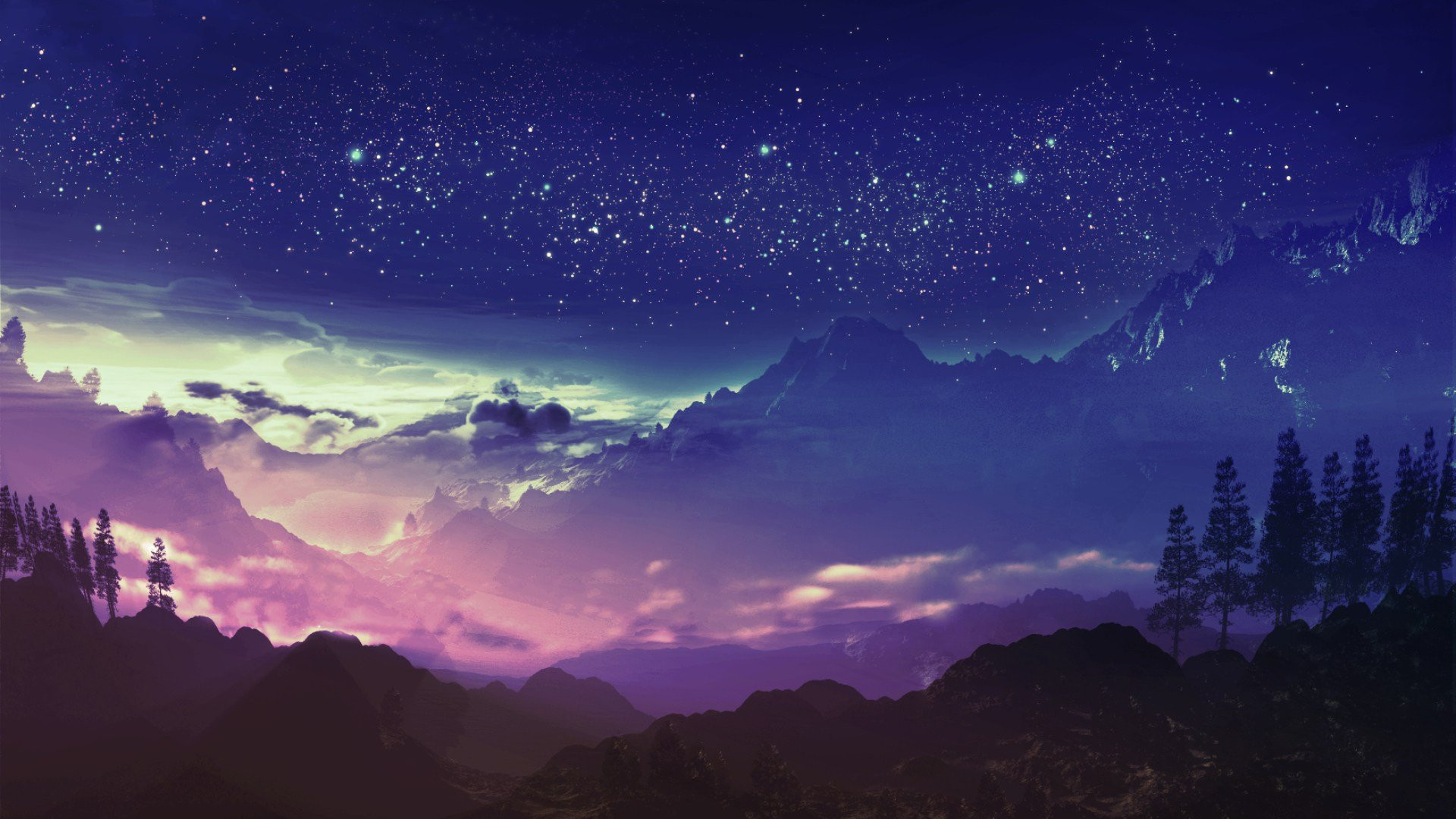 Anime Scenery Background Wallpaper