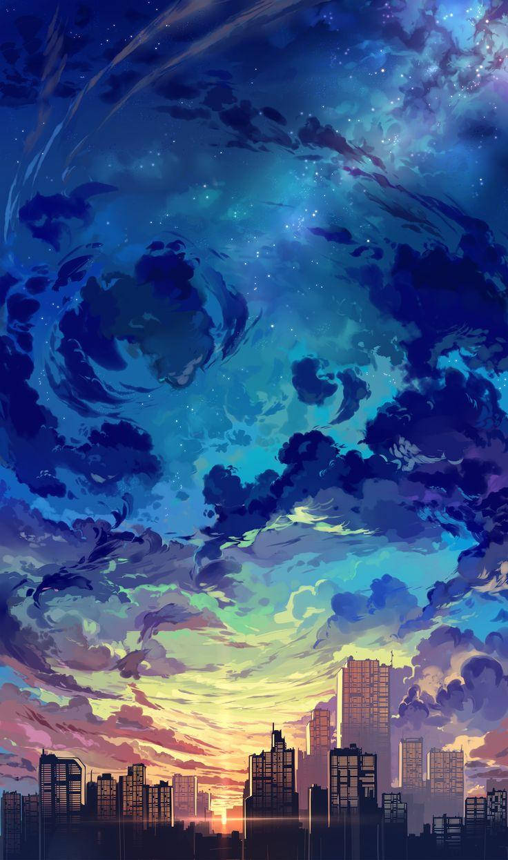 Aesthetic Anime Scenery HD Wallpaper