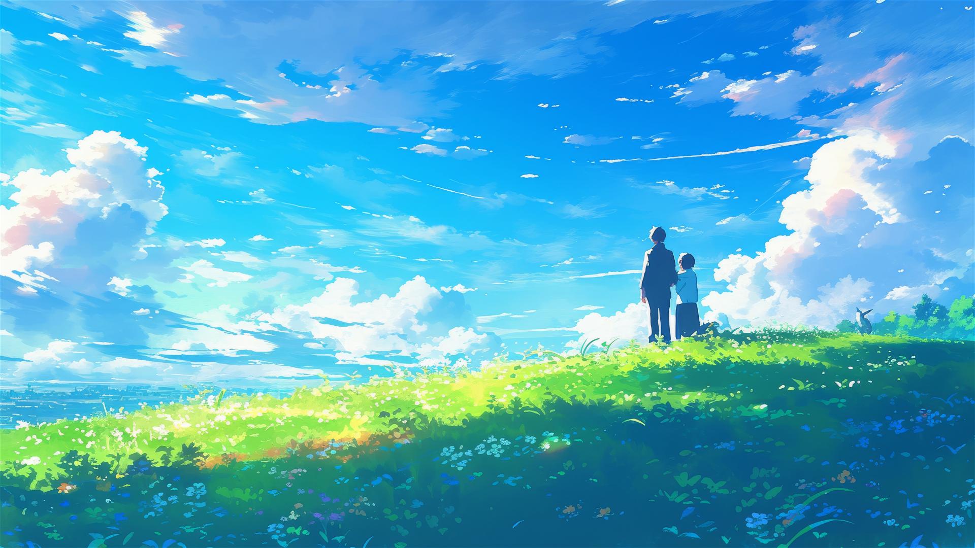 4K HD Wallpaper: moody anime scenery