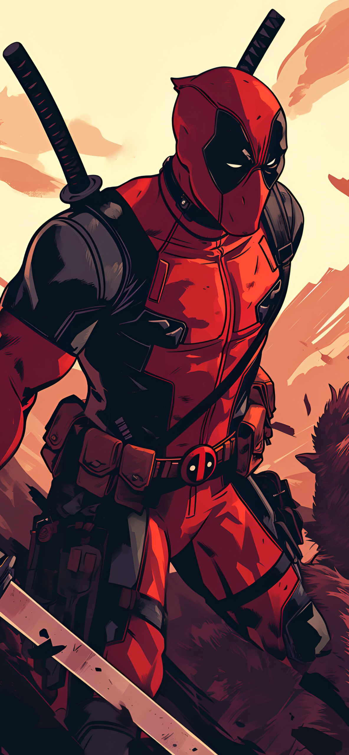 Deadpool Aesthetic Illustration