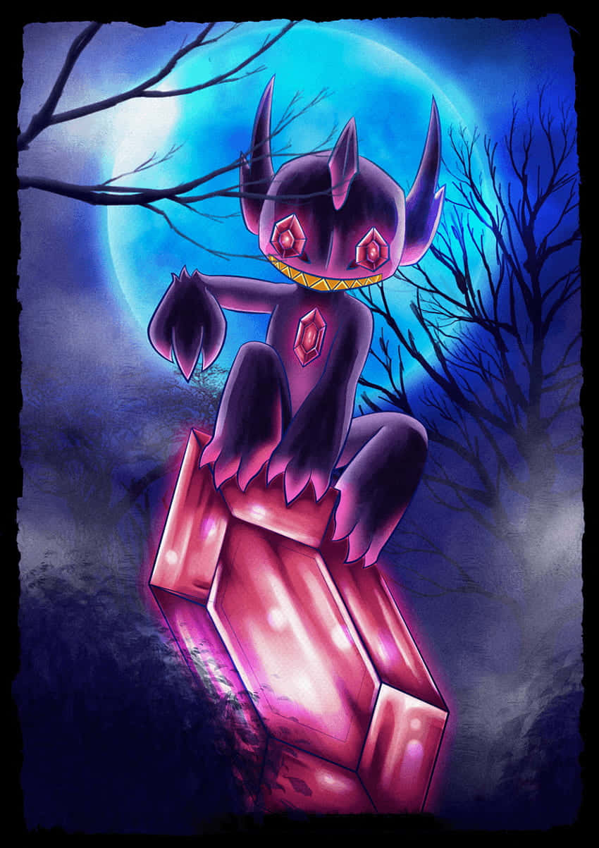 Download Sableye Full Moon Wallpaper