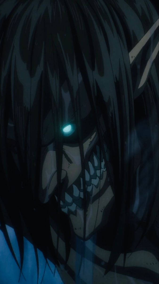Download Eren Dark Close Up Wallpaper