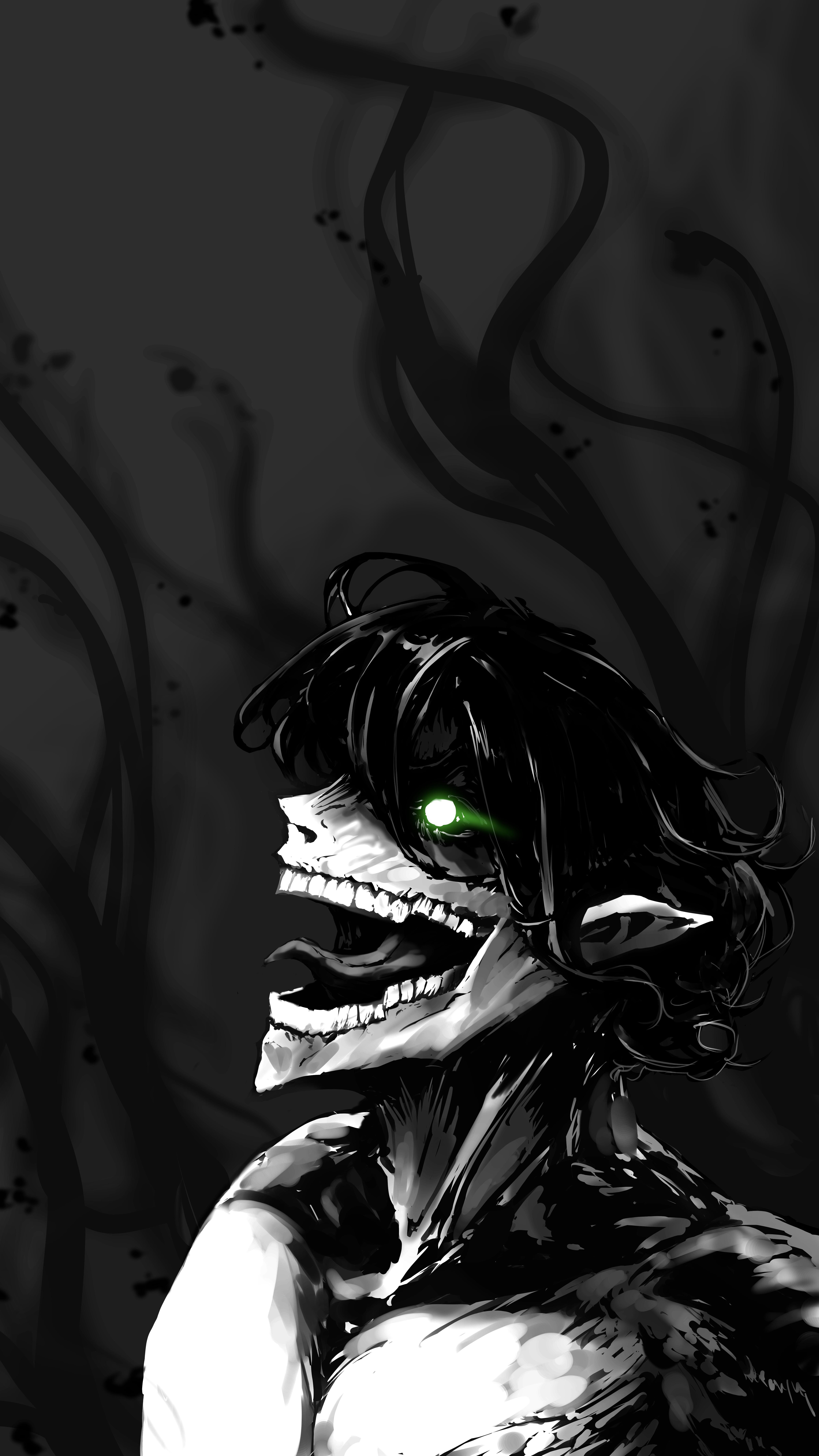 wallpaper I drew of Eren's Titan