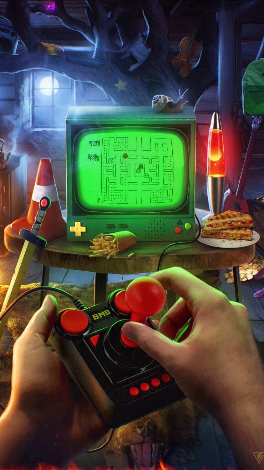 Retro Gaming iPhone Wallpaper HD