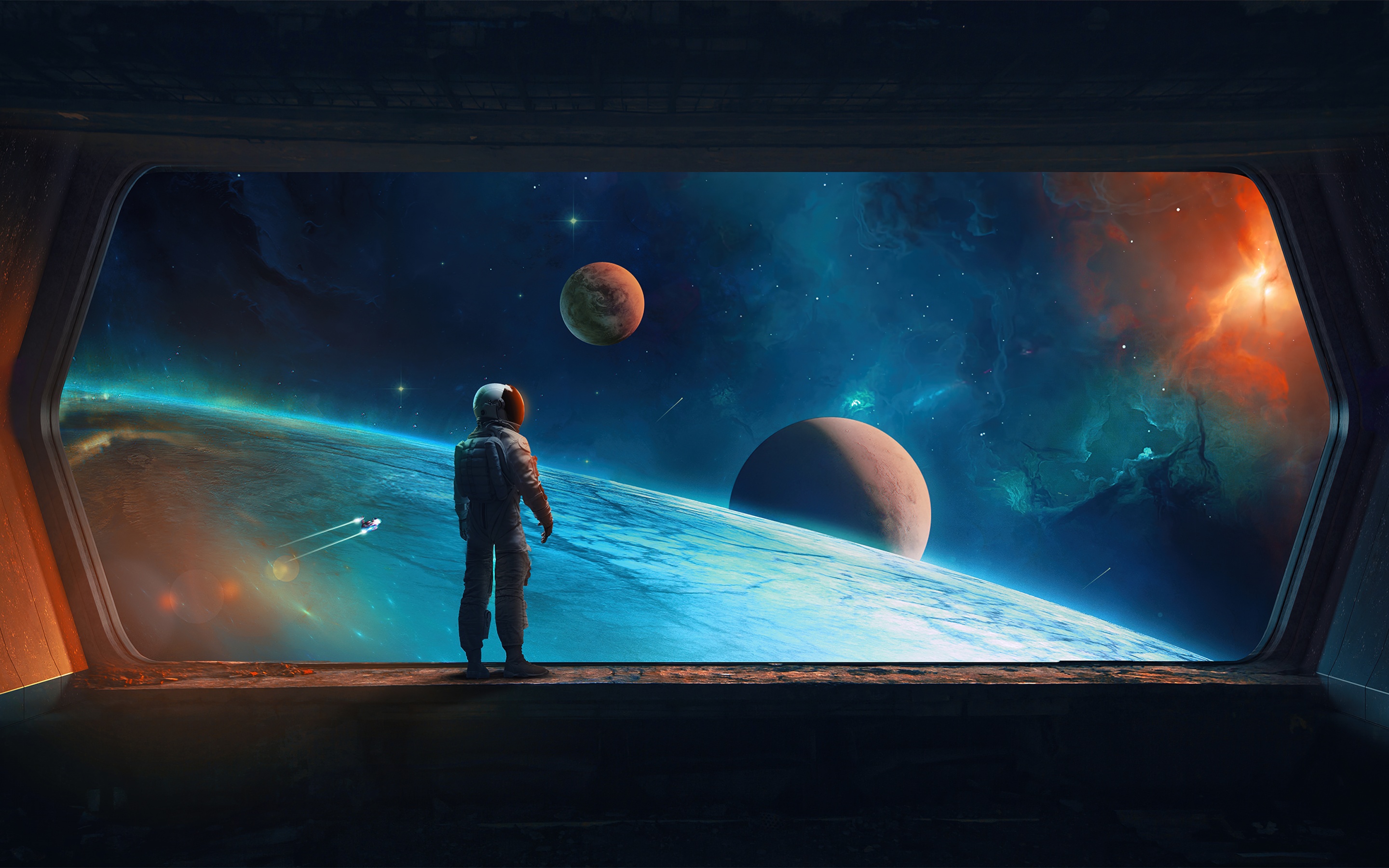 Astronaut Wallpaper 4K, Digital Art