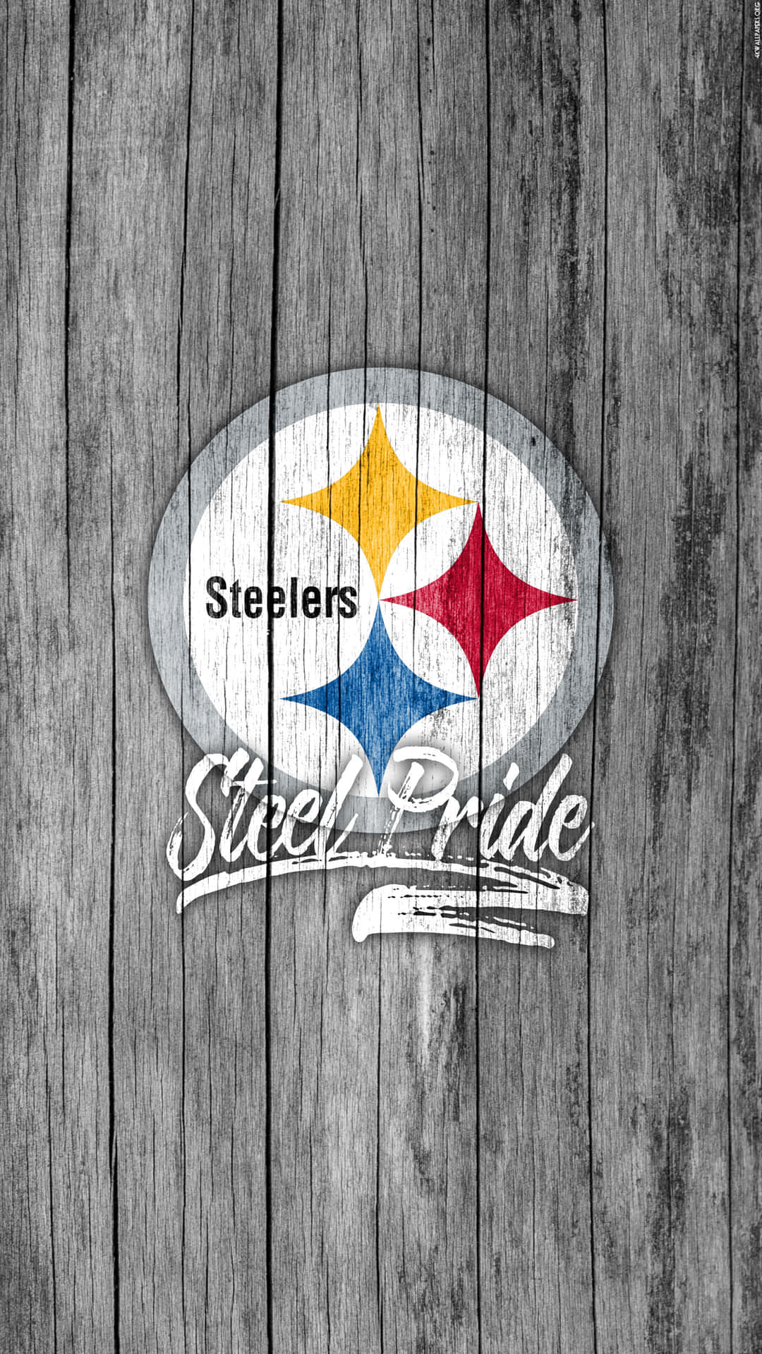 Download Steelers Phone Wood Wallpaper