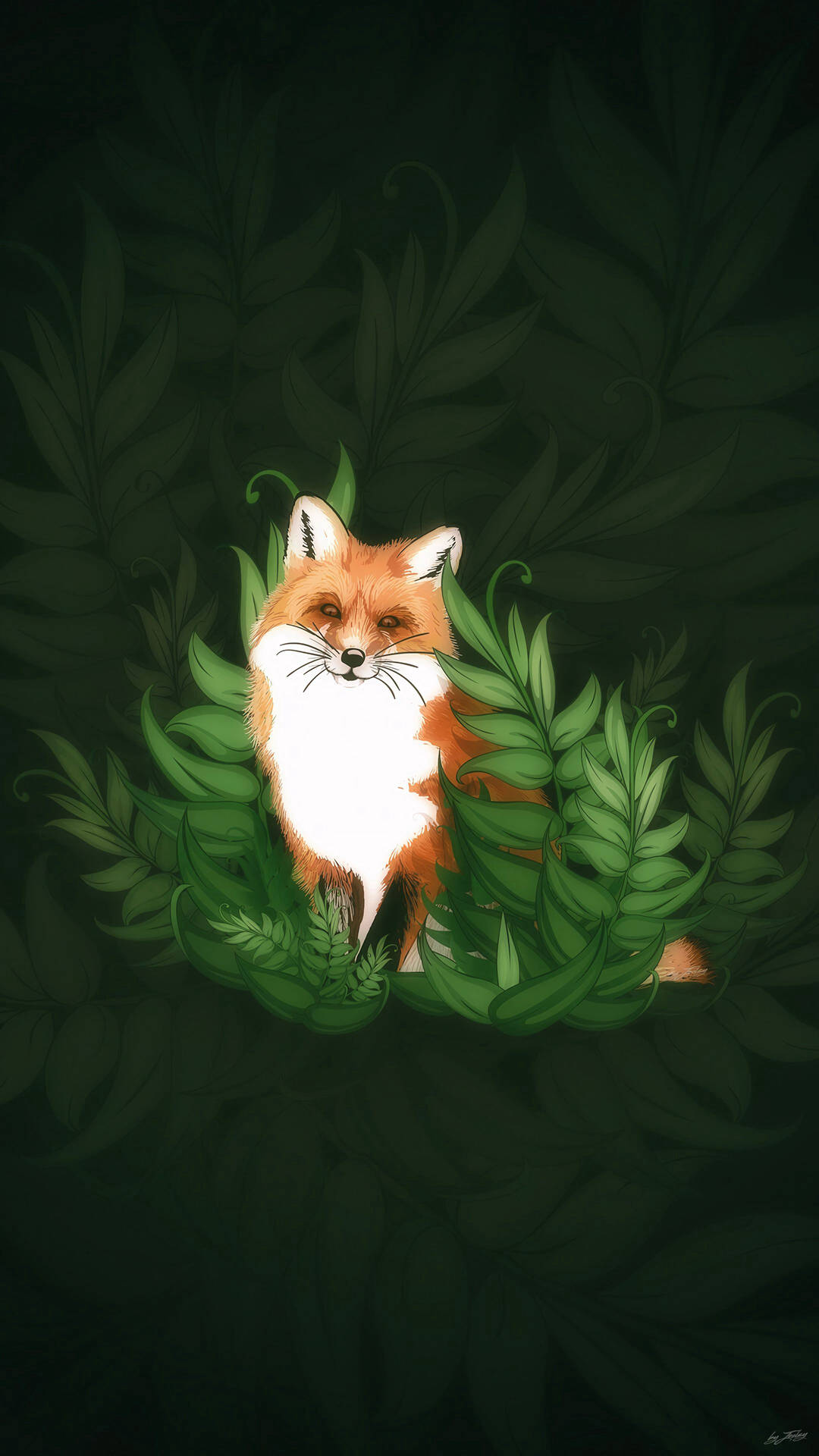 Red Fox Art Wallpaper