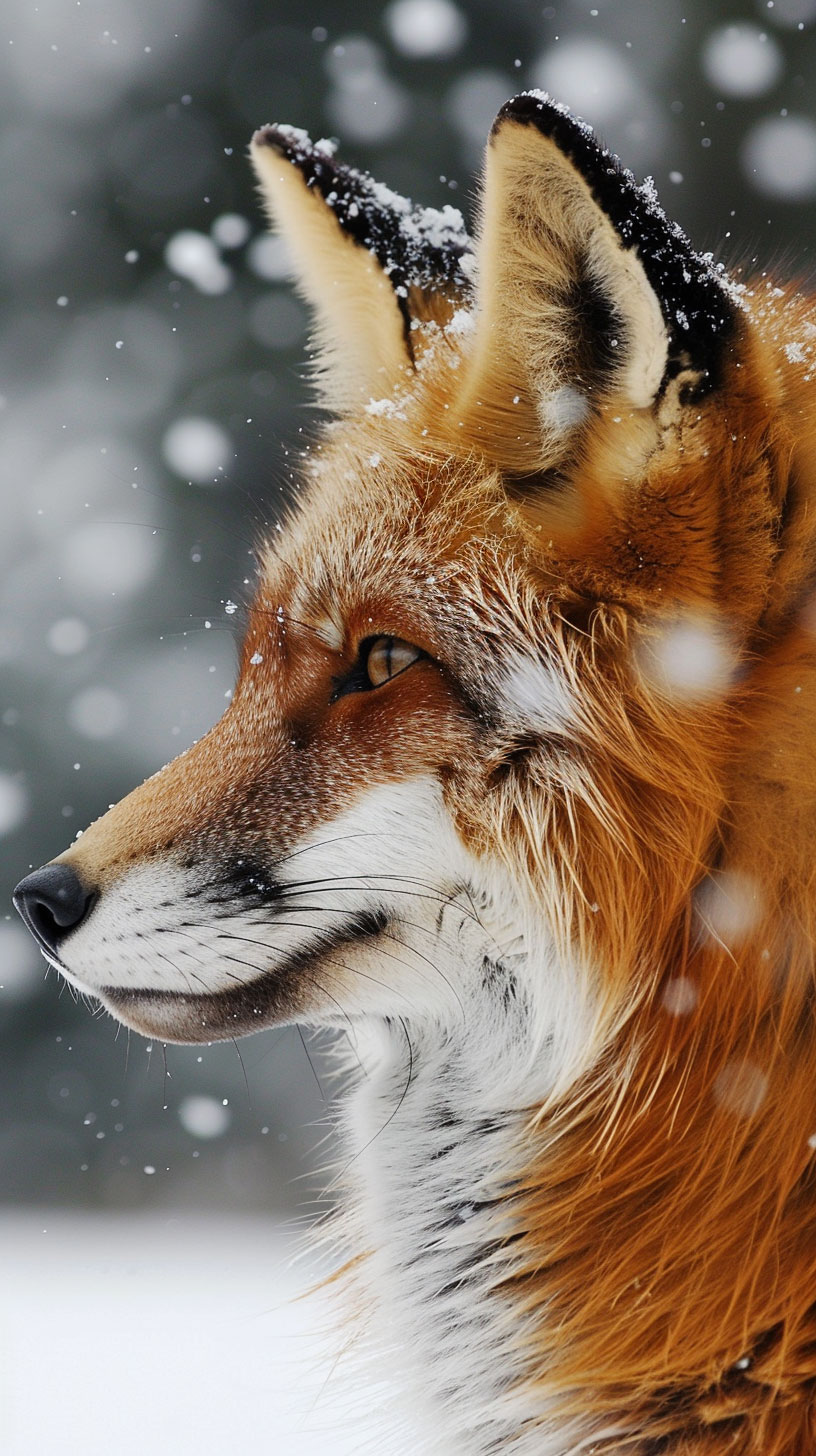 AI fox wallpaper, image. desktop