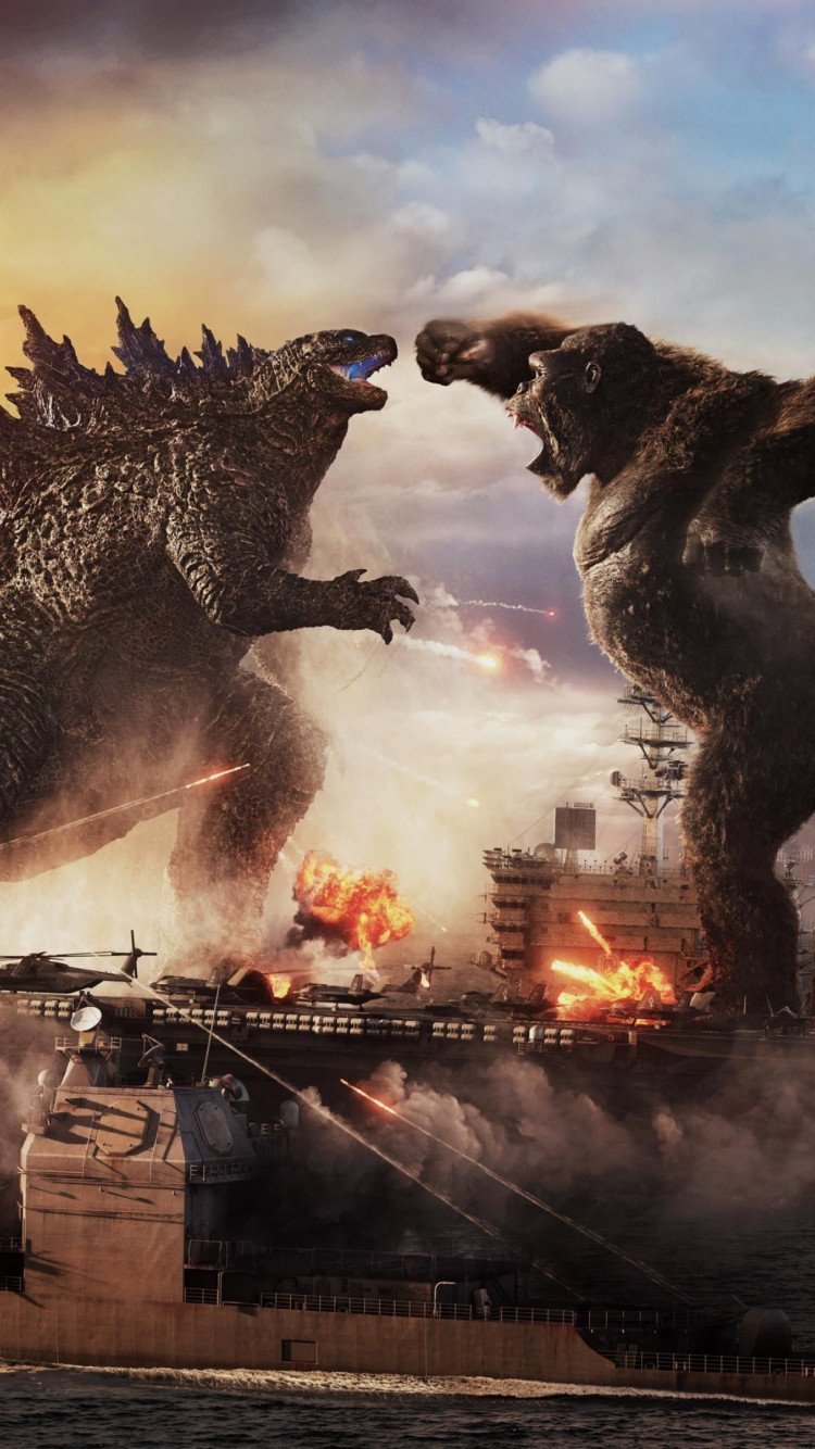 wallpaper: Godzilla vs Kong 750x1334
