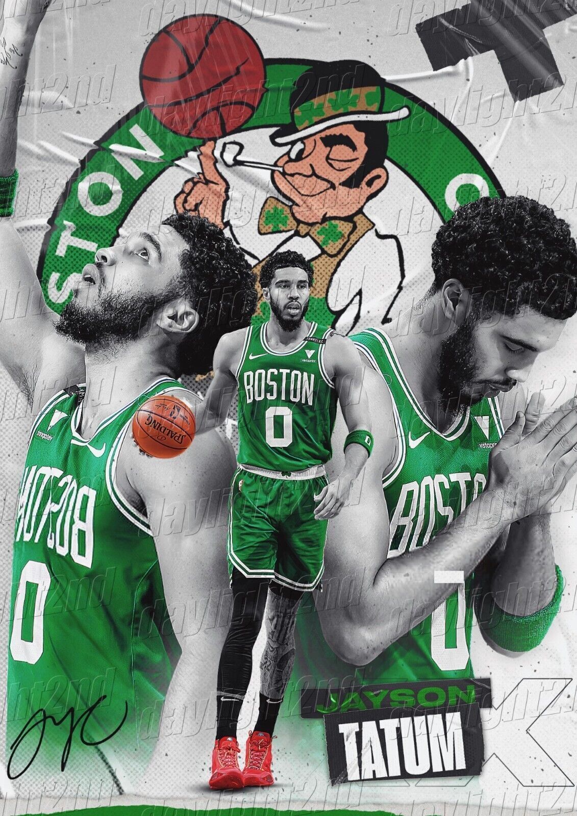 BOSTON CELTICS NBA Basketball Poster