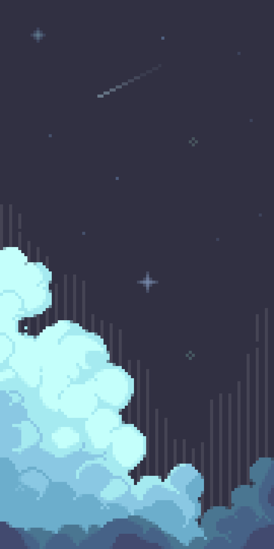 Create some cozy pixel wallpaper for your phones