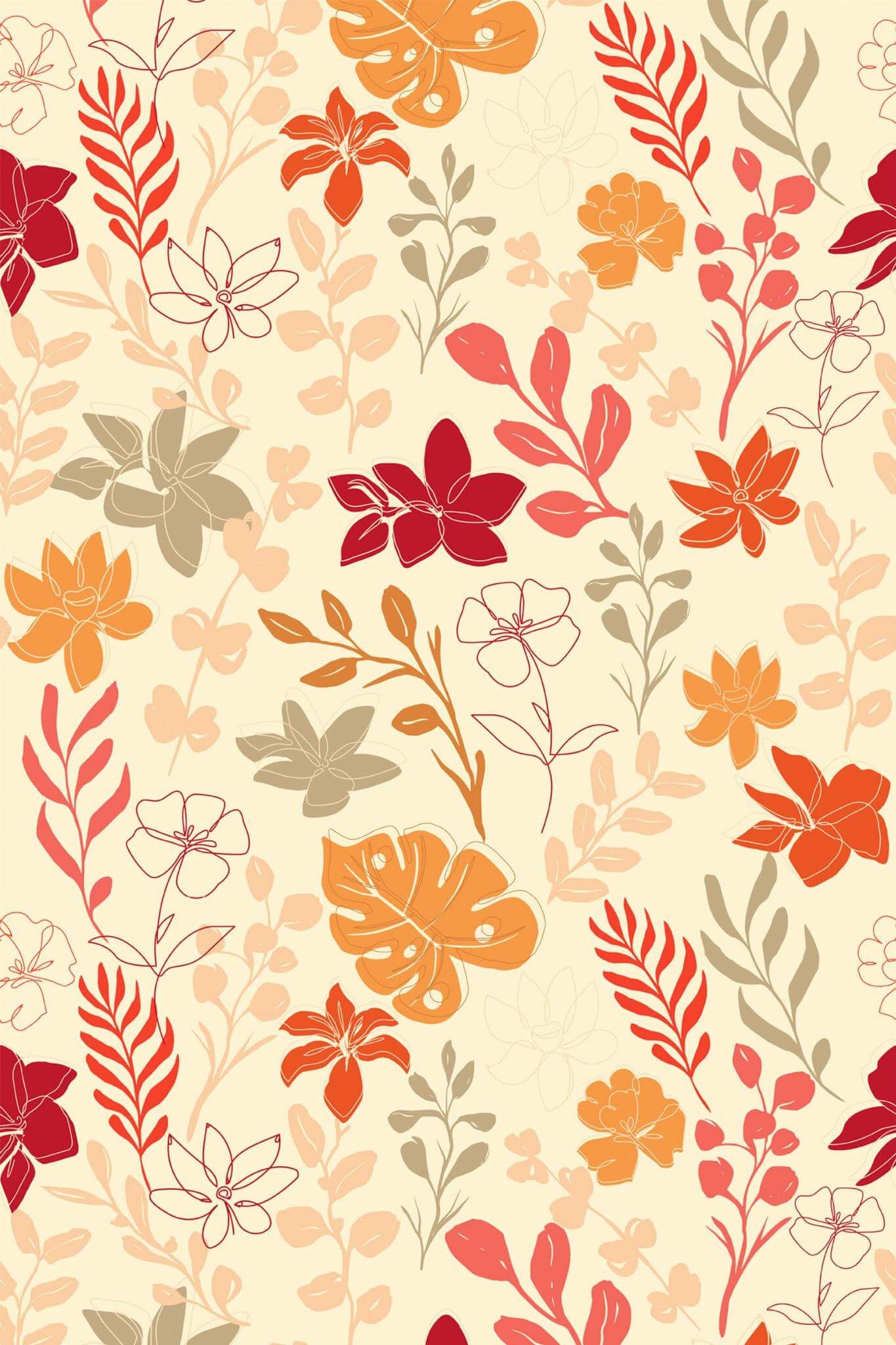 Cozy Autumn Peel and Stick Wallpaper