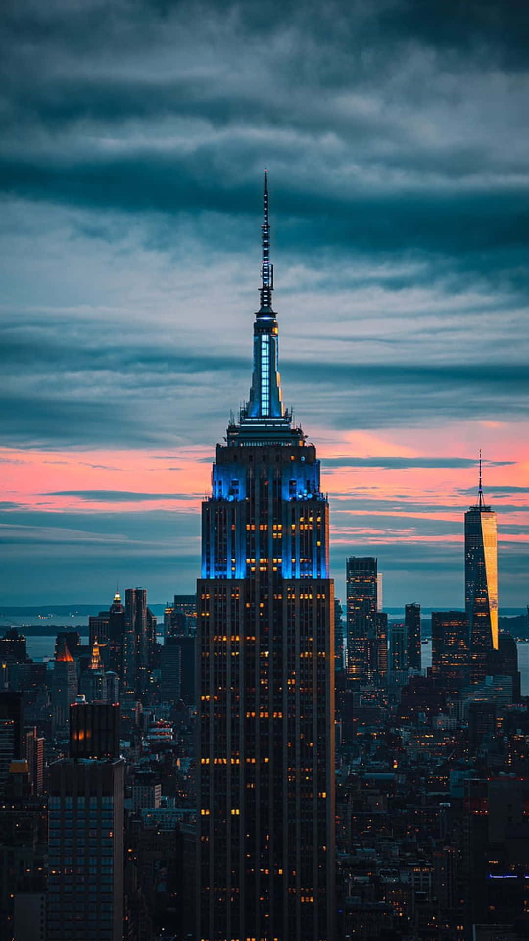 Blue Glow Best New York Background