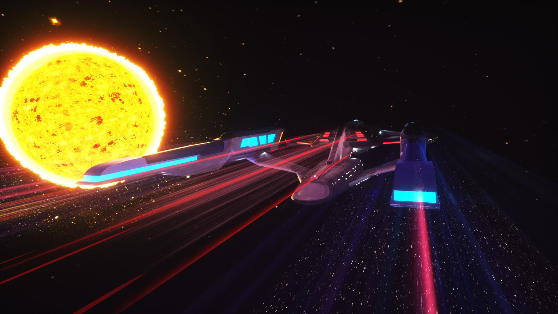 Warp Speed 3D Wallpaper