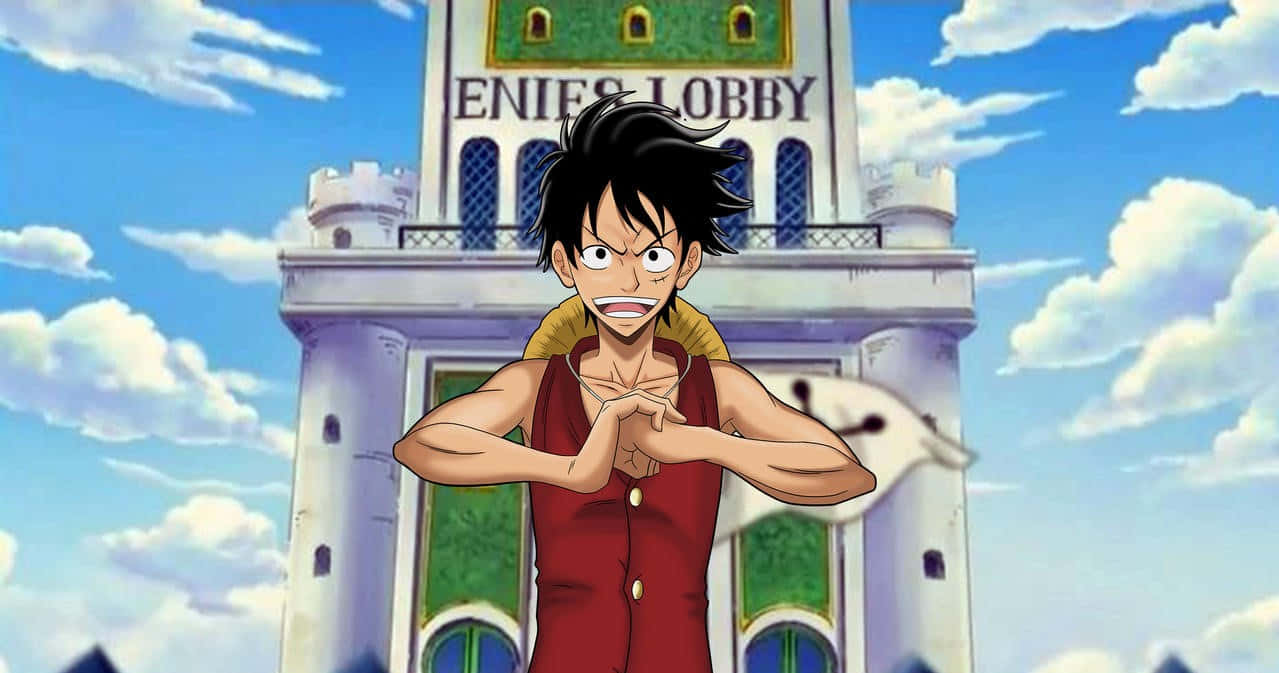 Download Enies Lobby is a pivotal location for the Straw Hat Pirates in the popular anime series One Piece Wallpaper