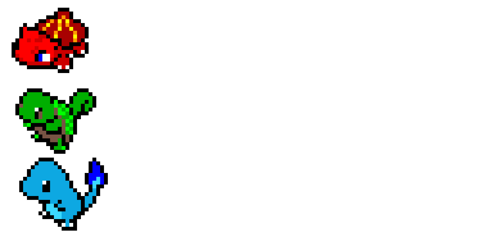 Switched pokemon pixel art