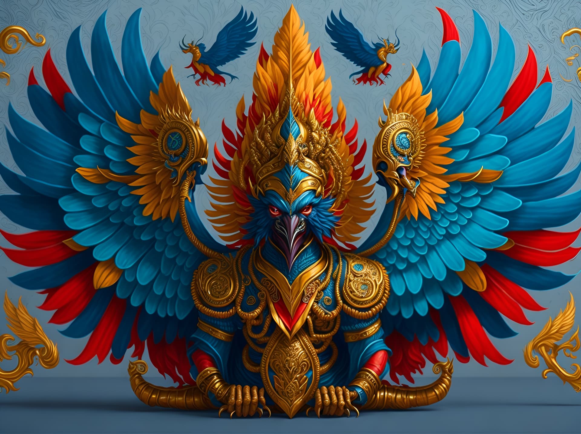 AI Generated Garuda Wallpaper And Art