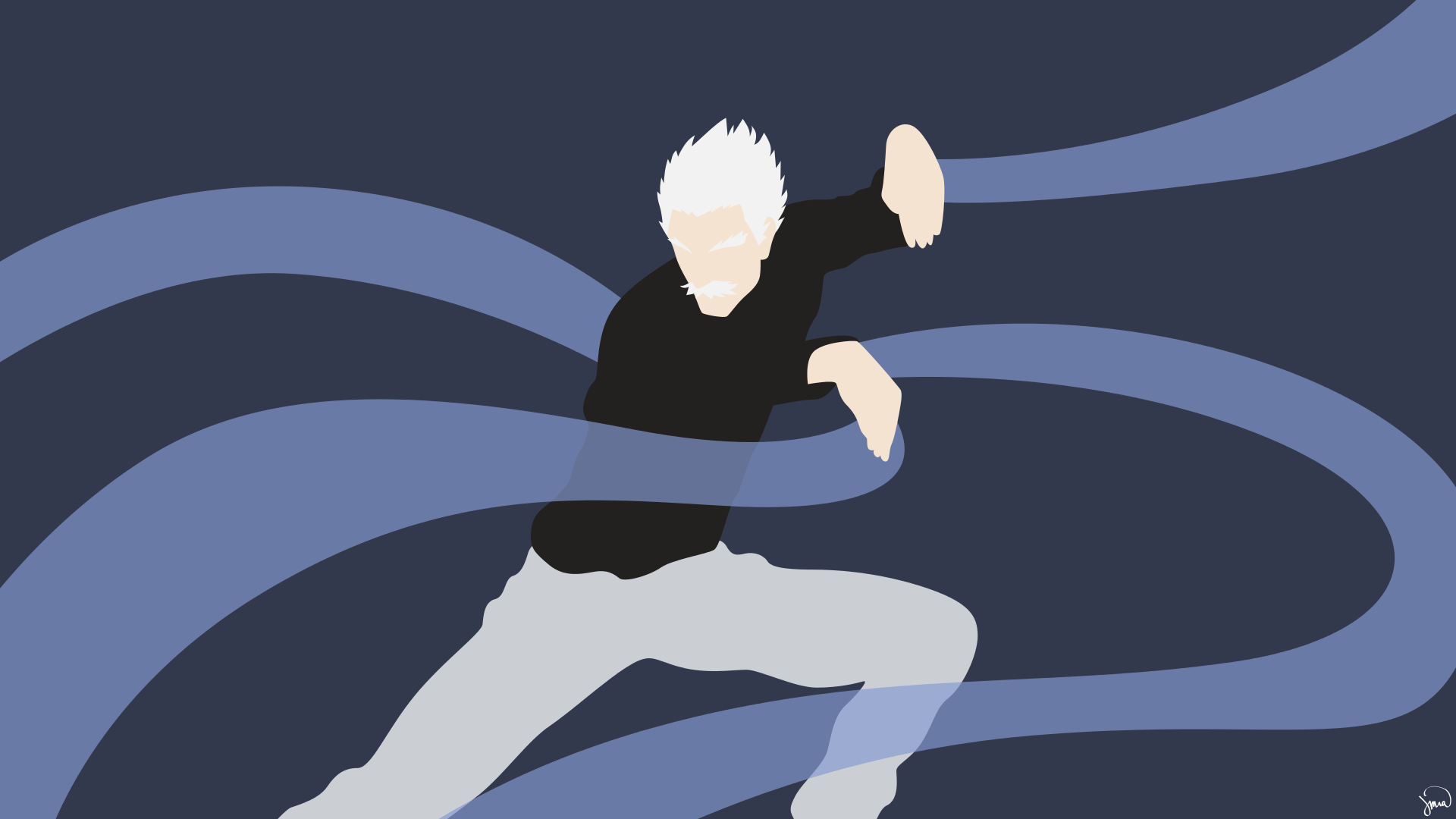 Bang One Punch Man Minimalist Wallpaper